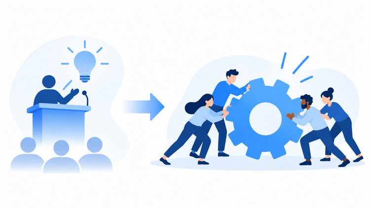 Sch&eacute;ma illustrant la question de savoir si un team building peut changer une culture d'entreprise